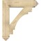 Ekena Millwork Merced Arts and Crafts Rough Sawn Bracket w/ Offset Brace, Douglas Fir, 8"W x 32"D x 36"H BKT0806X32X36MRC03RDF - alternate 3